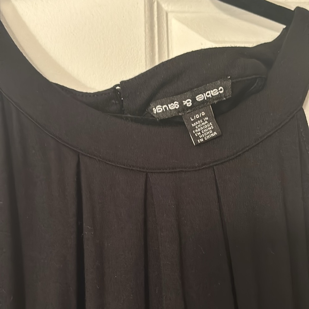 Black Halter Loose Tank - Picture 4 of 7